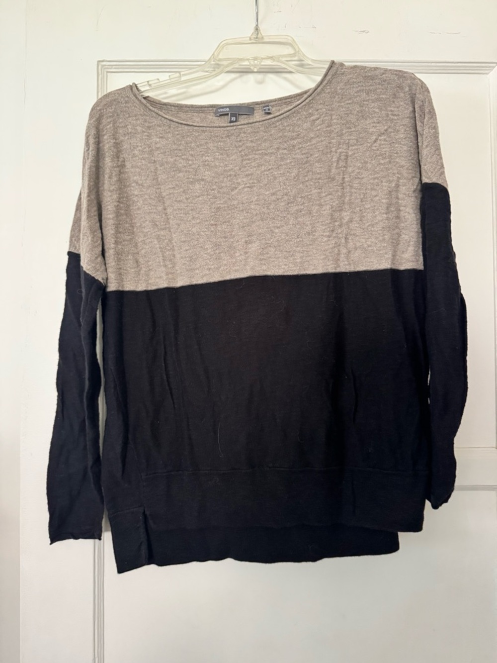 Vince Heathered Taupe Crewneck Sweater XS